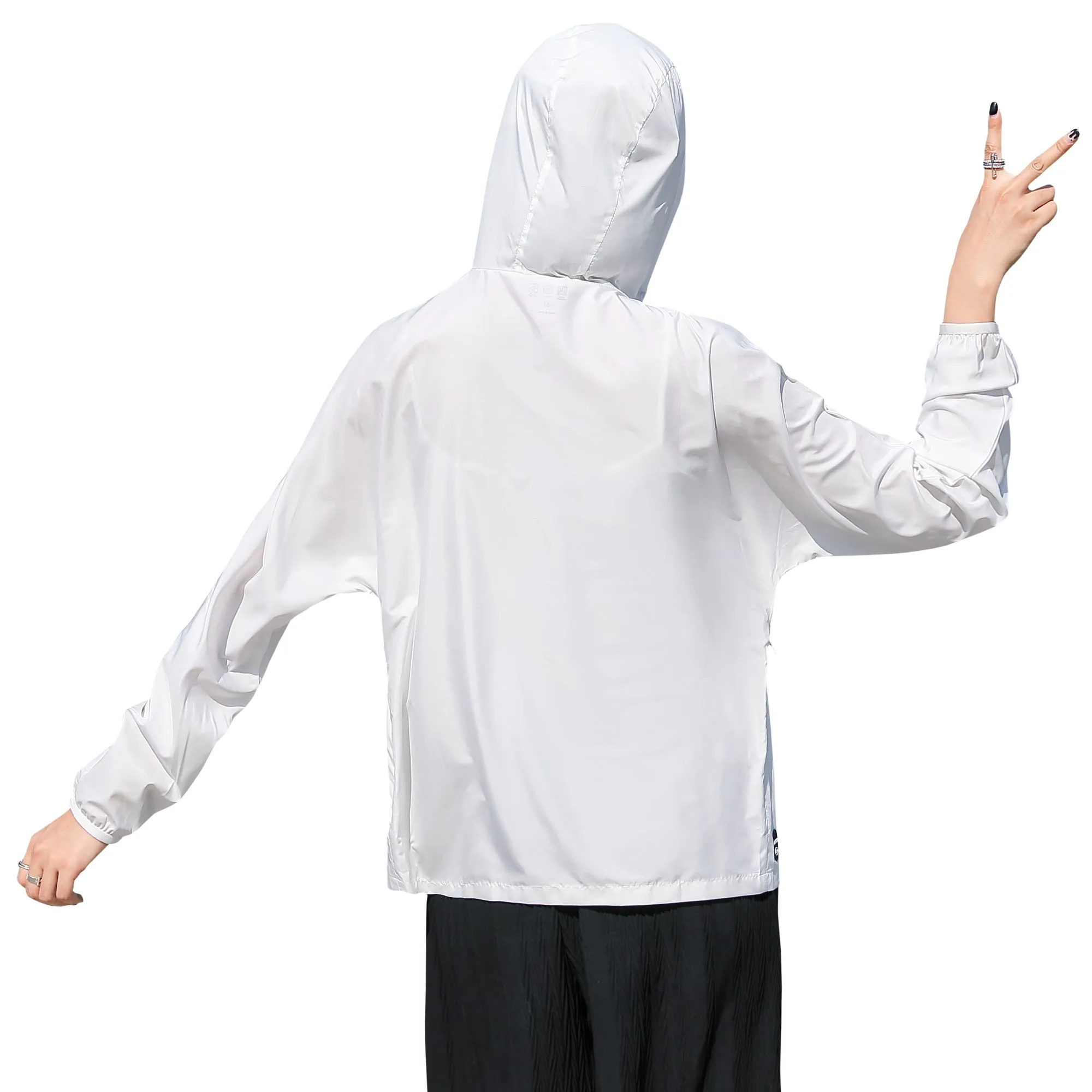 Sidiou Group Anniou New Summer Outdoor Windbreaker Solid Color Hooded Waterproof Jacket UPF50  Sun Protection Jacket