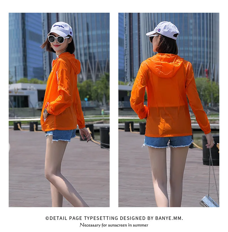 Sidiou Group Summer Sunscreen Clothing Women's UPF50 Light And Quick-drying Breathable Skin Sunscreen Clothing