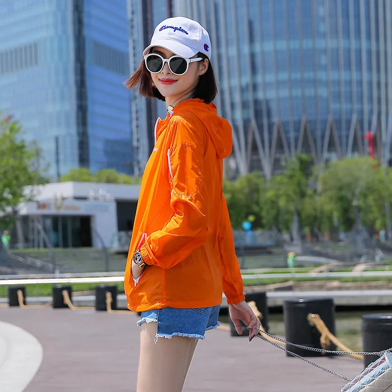 Sidiou Group Summer Sunscreen Clothing Women's UPF50 Light And Quick-drying Breathable Skin Sunscreen Clothing