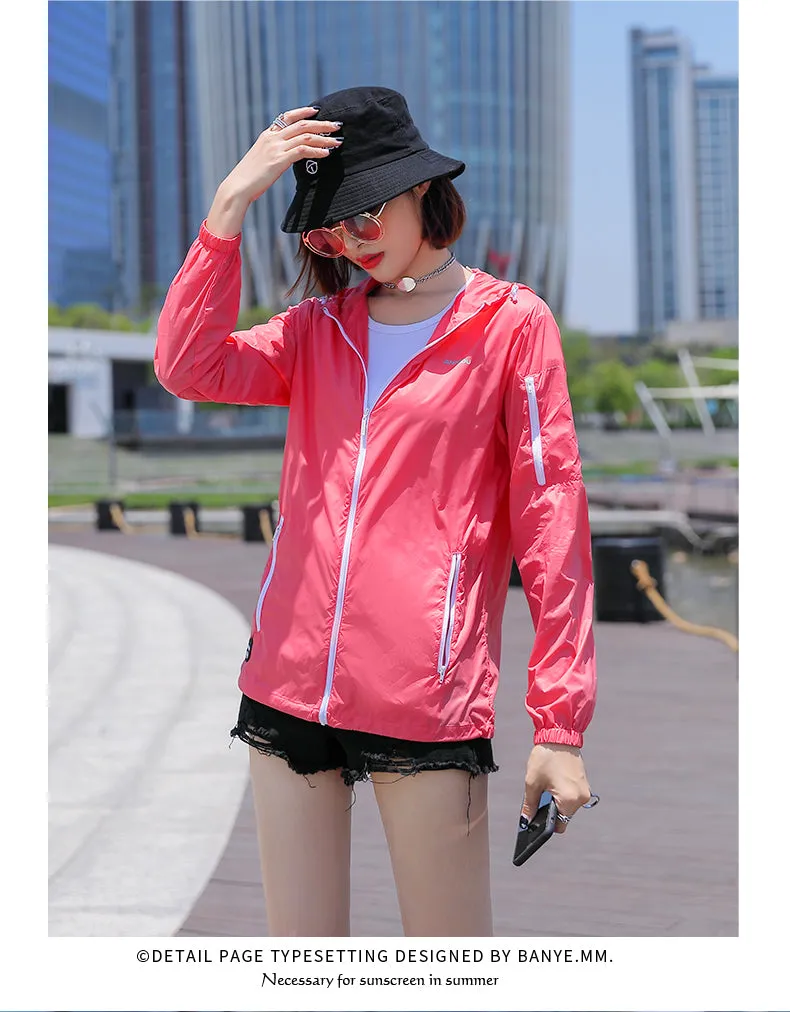 Sidiou Group Summer Sunscreen Clothing Women's UPF50 Light And Quick-drying Breathable Skin Sunscreen Clothing