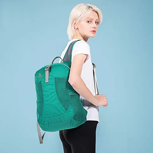 Sinotron Lightweight Packable Backpack,Small Foldable Hiking Backpack Day Pack for Travel Camping Outdoor Vacation(Green)