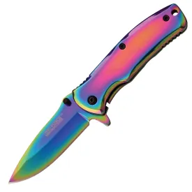 Tac Force 848 EDC Folding Knife (Rainbow)