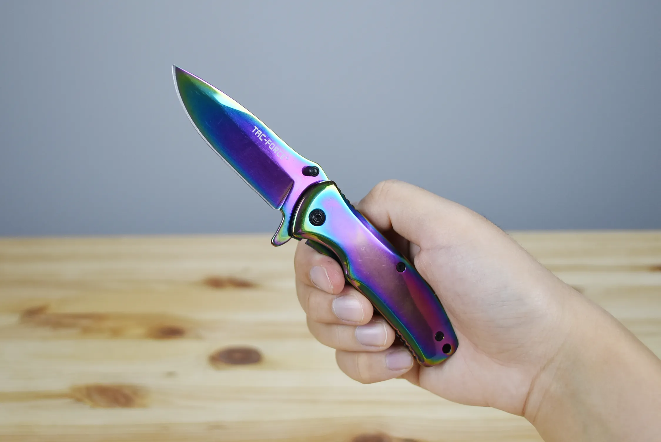 Tac Force 848 EDC Folding Knife (Rainbow)