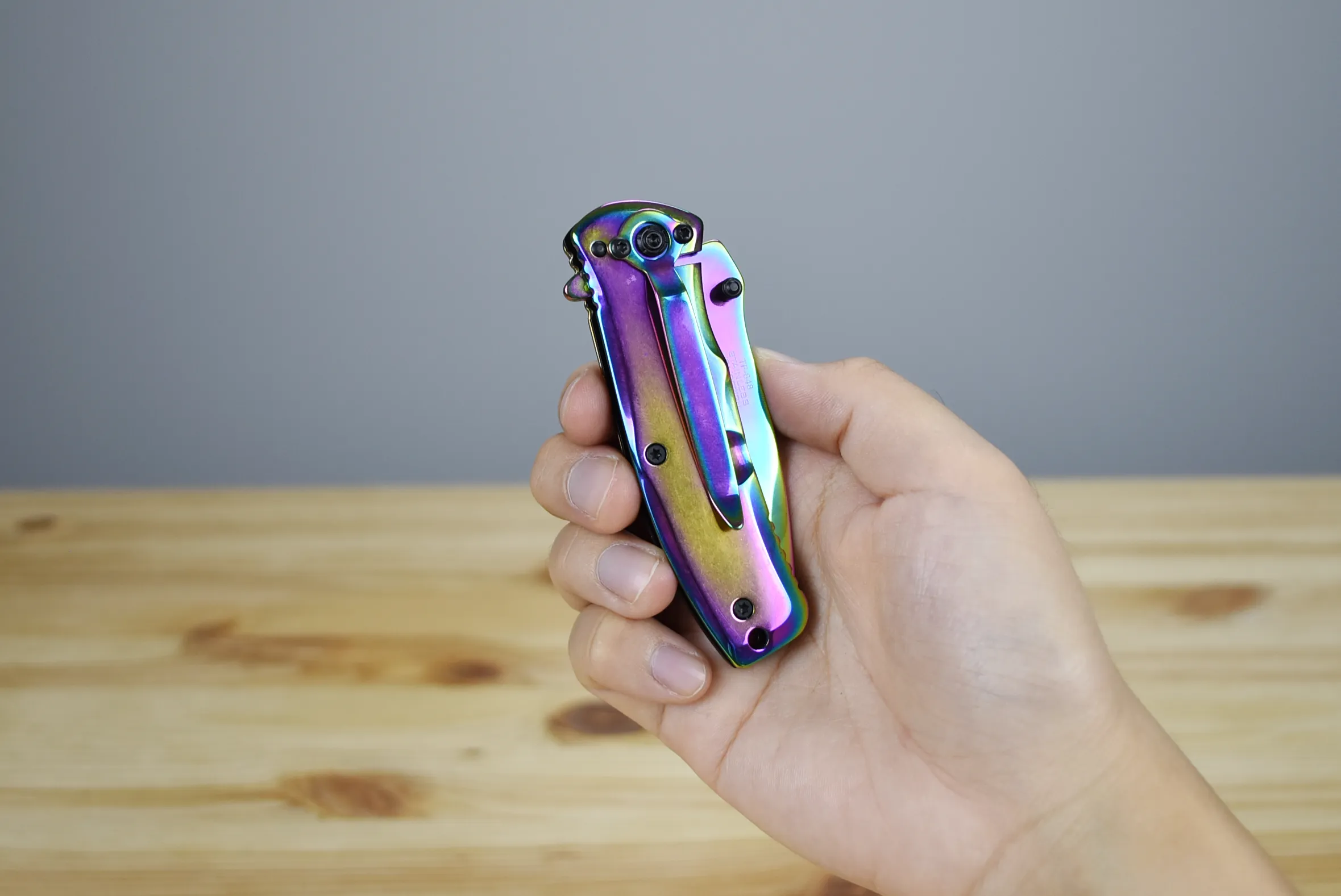 Tac Force 848 EDC Folding Knife (Rainbow)