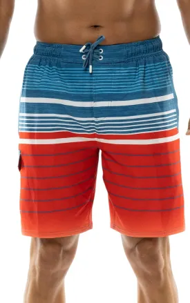 US Apparel Mens Swim Trunks with Pockets Swim Shorts Quick Dry 4-Way Stretch Material Mesh Lining Beach Swimwear