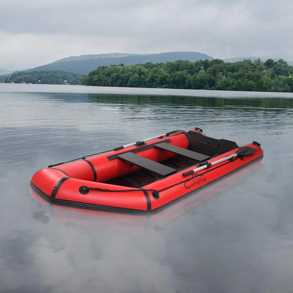 VERYKE 10FT Inflatable Boat,Inflatable Raft Sport Tender Dinghy,Rescue Diving Boat,350 lbs Weight Capacity