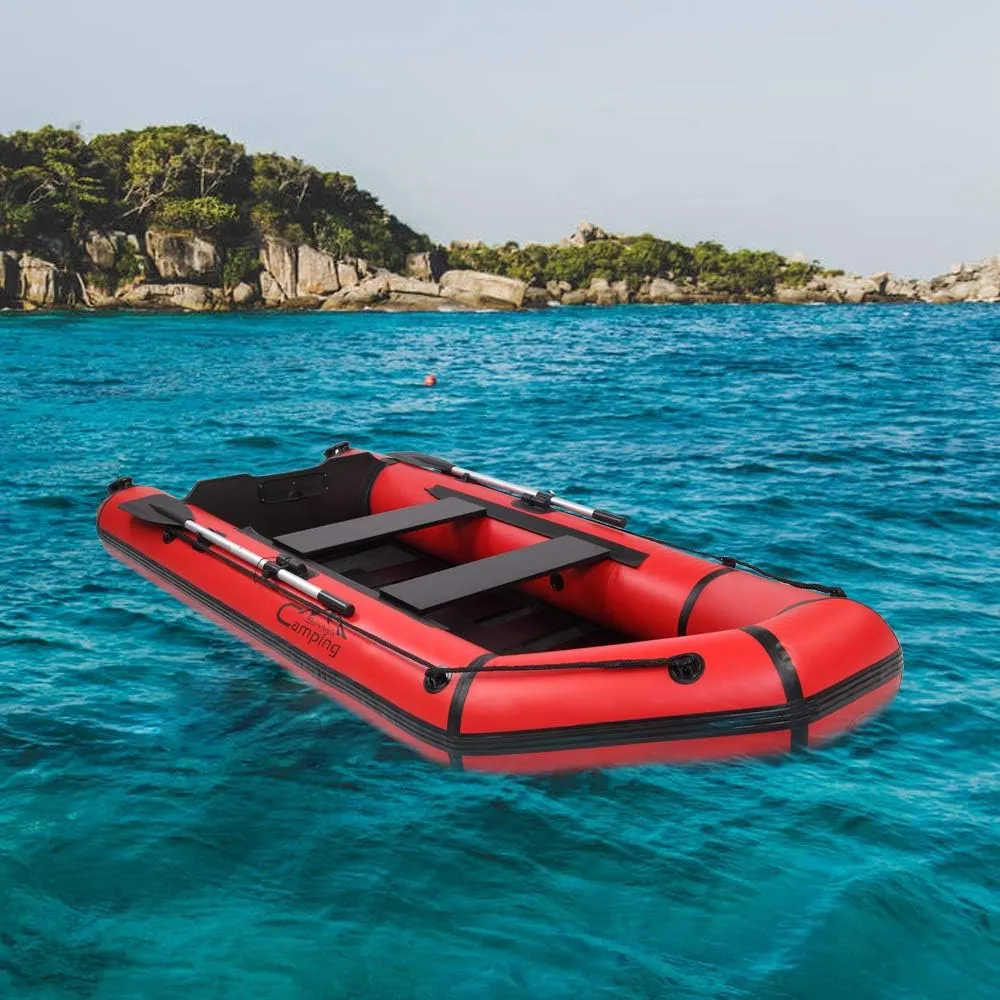 VERYKE 10FT Inflatable Boat,Inflatable Raft Sport Tender Dinghy,Rescue Diving Boat,350 lbs Weight Capacity