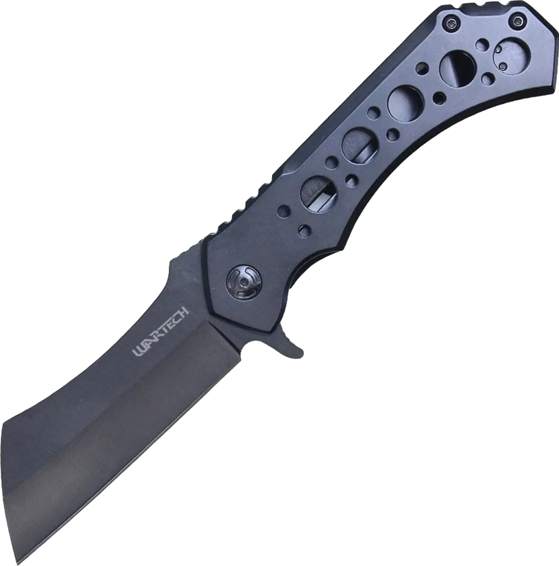 wartech GOLIATH CLEAVER folding quick release blade knife.