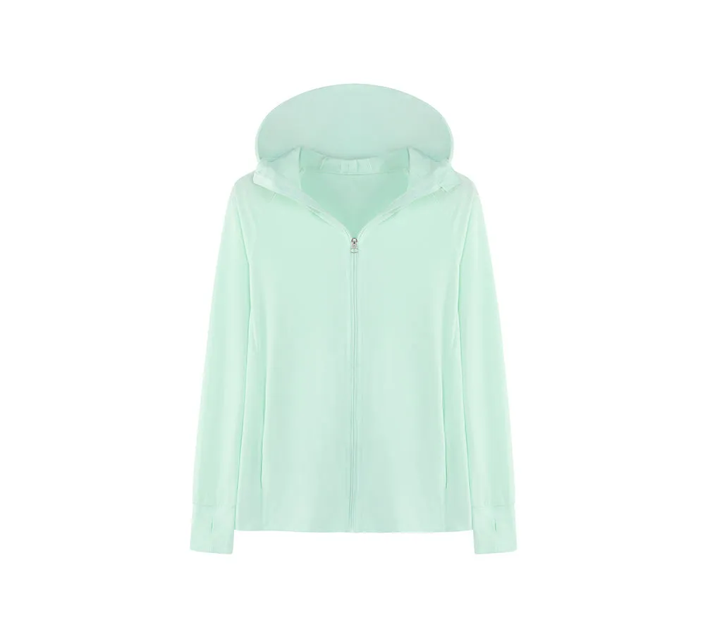 Women Sun Uv Protection Hoodie Sleeve Parka Selena
