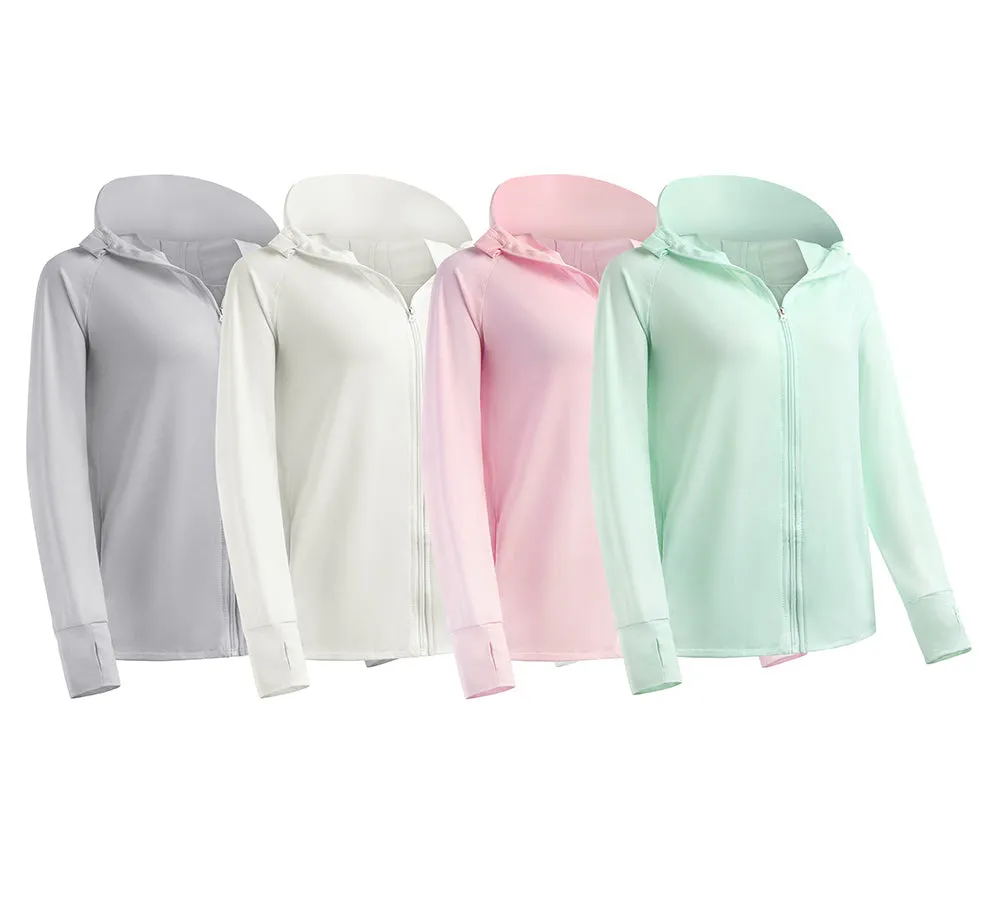 Women Sun Uv Protection Hoodie Sleeve Parka Selena