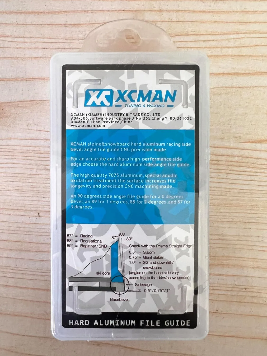 XCMAN Alpine SKi Snowboard Side Edge Tuner Sharpener CNC Made with Clamp Device